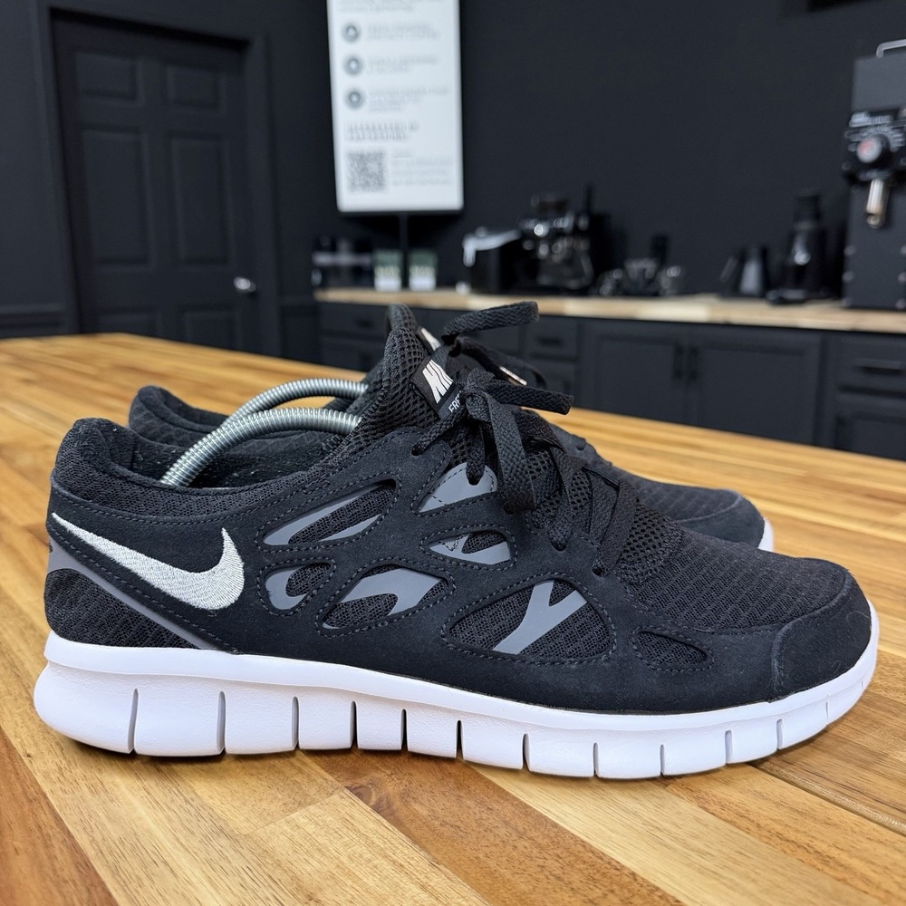 Nike Free Run 2 Black White Running Shoes 537732-004 Men's Sz 12